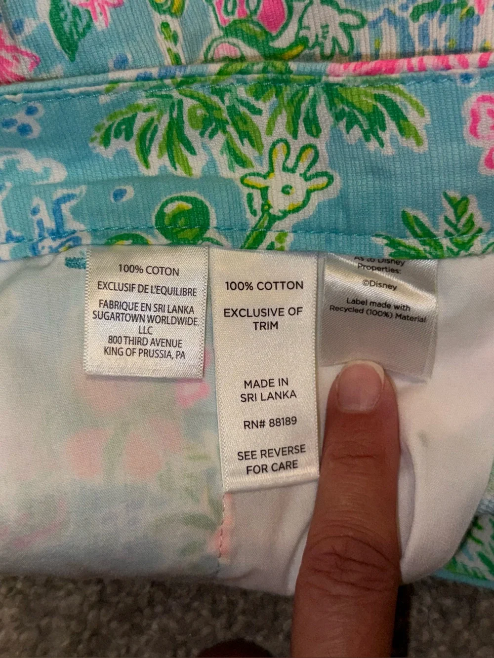 Lilly Pulitzer x Disney Buttercup shorts size 4